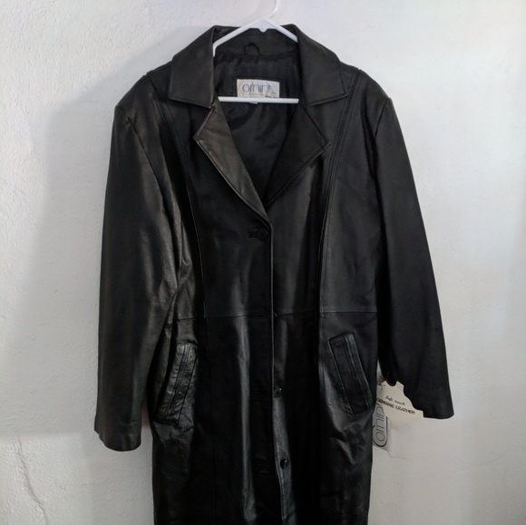 Omint Jackets & Blazers - Omint Women's Leather Trench Coat (NWT)